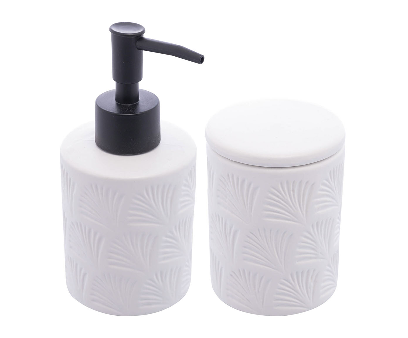 Jogo para Banheiro Leaf Branco image number 0