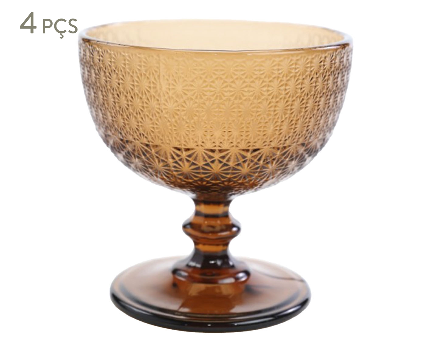 Jogo de Ta&ccedil;as para Sobremesa Winter &Acirc;mbar - 290ml image number 0