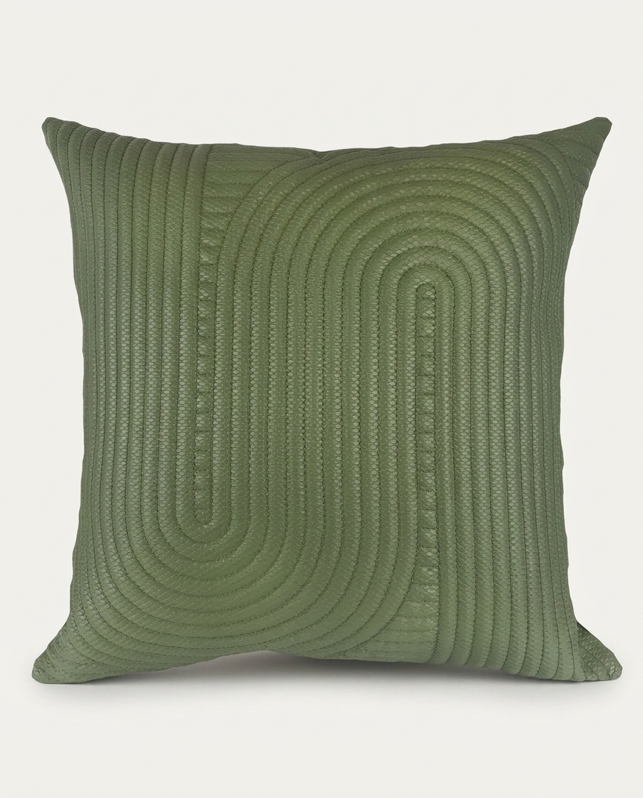 Almofada em Couro Snake Verde image number 3