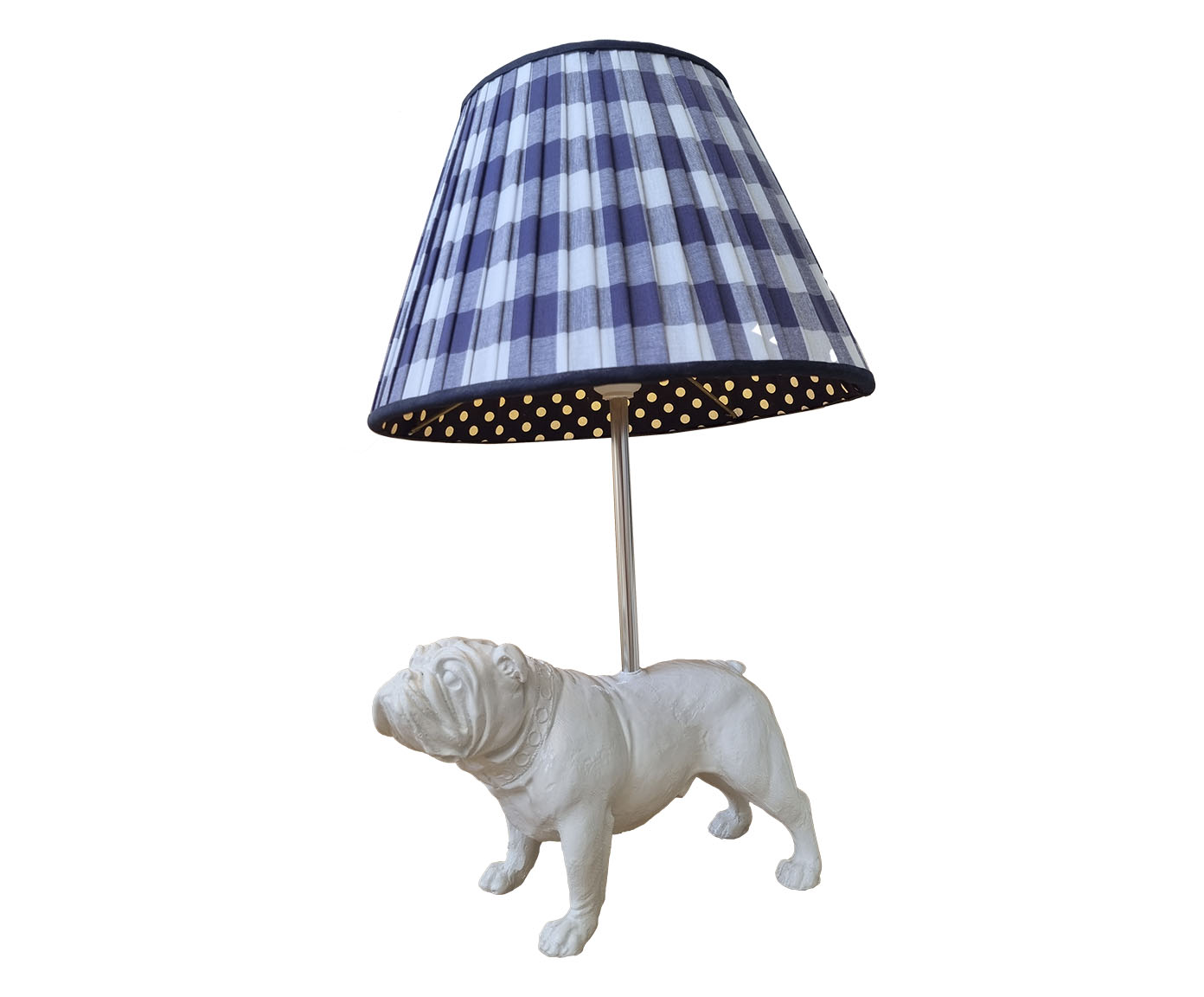 Base Lumin&aacute;ria Cachorro Bulldog Ingl&ecirc;s Juka Branco - image 0