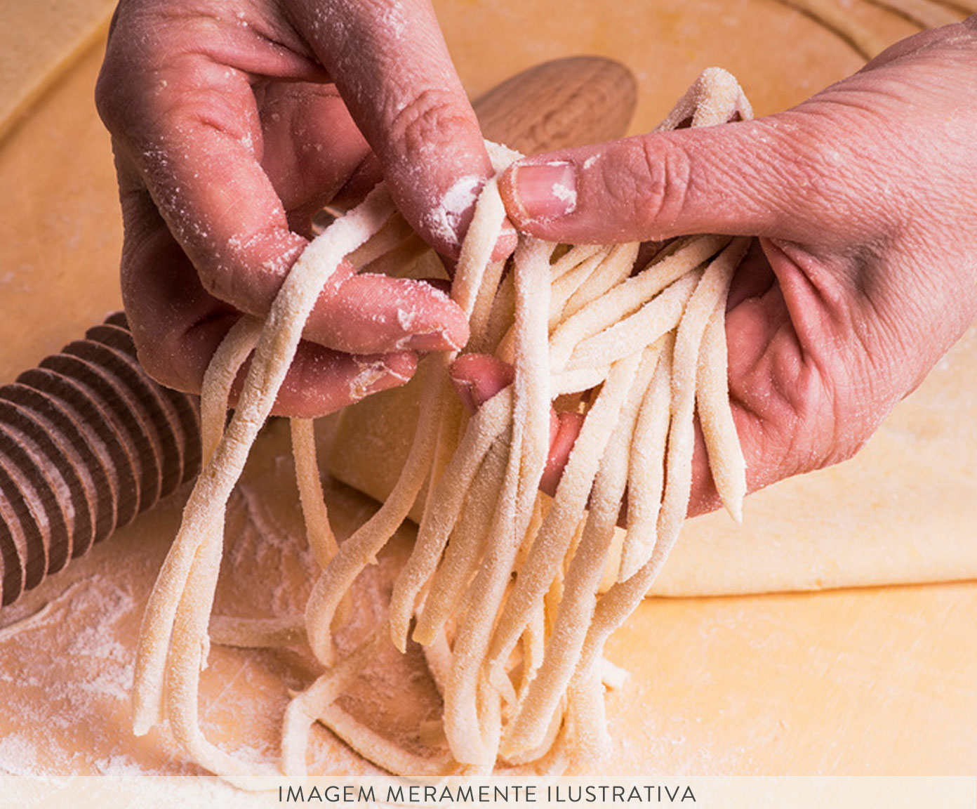 Rolo Cortador para Fettucine Wood - Natural image number 2