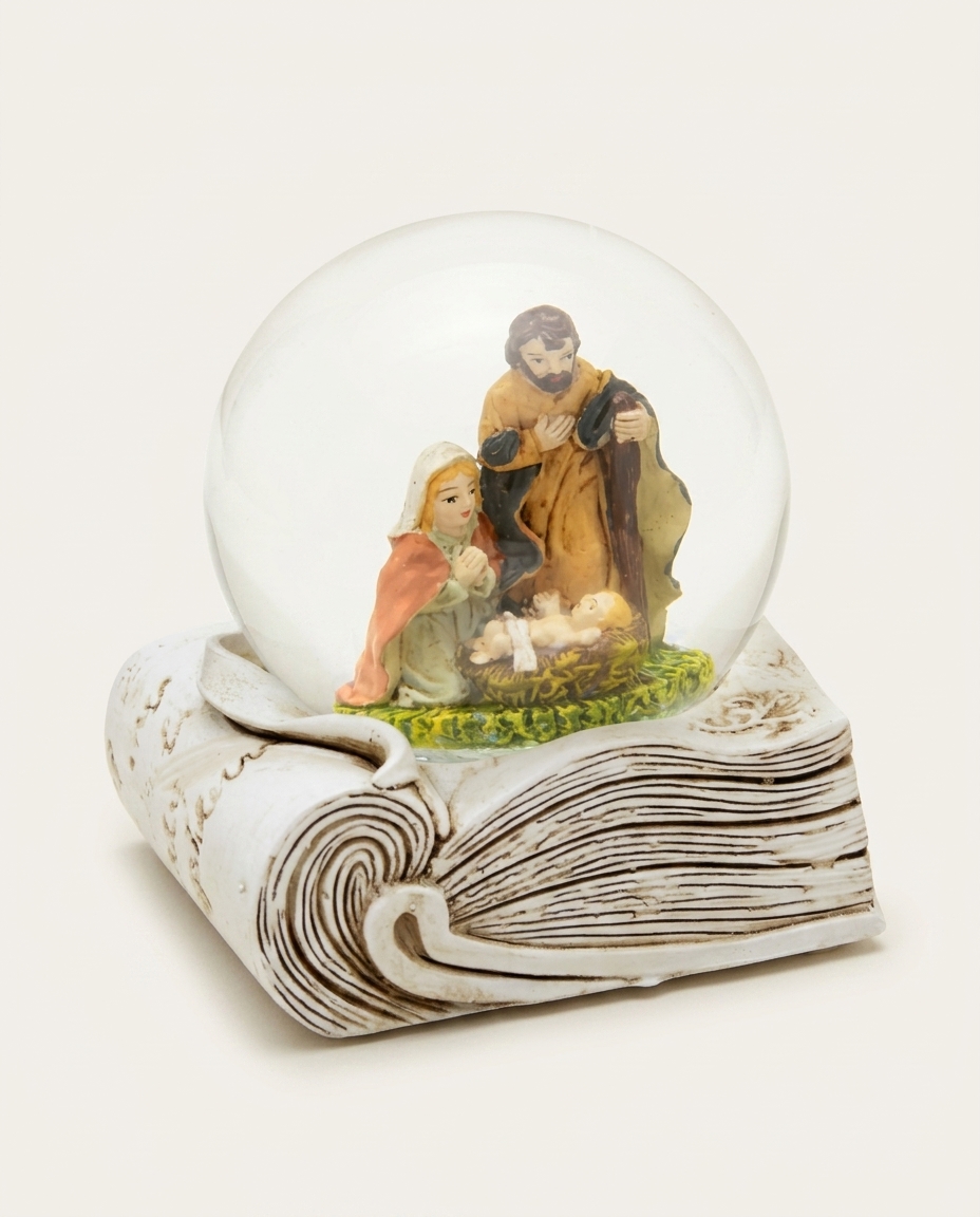 Globo de Neve Sagrada Fam&iacute;lia Bible - image 0