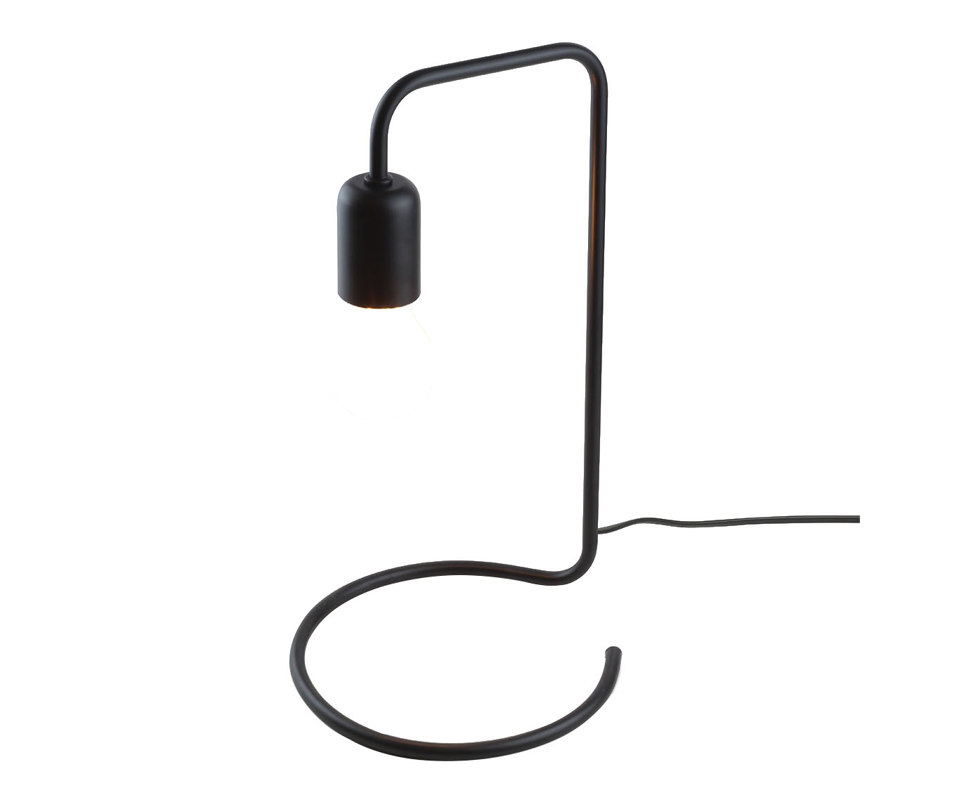 Luminaria de Mesa Frame Rounded Preta - image 0