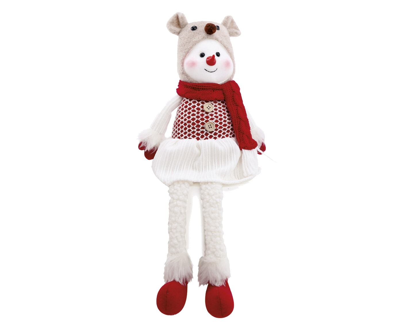 Boneco de Neve com Gorro de Urso - Vermelho image number 0