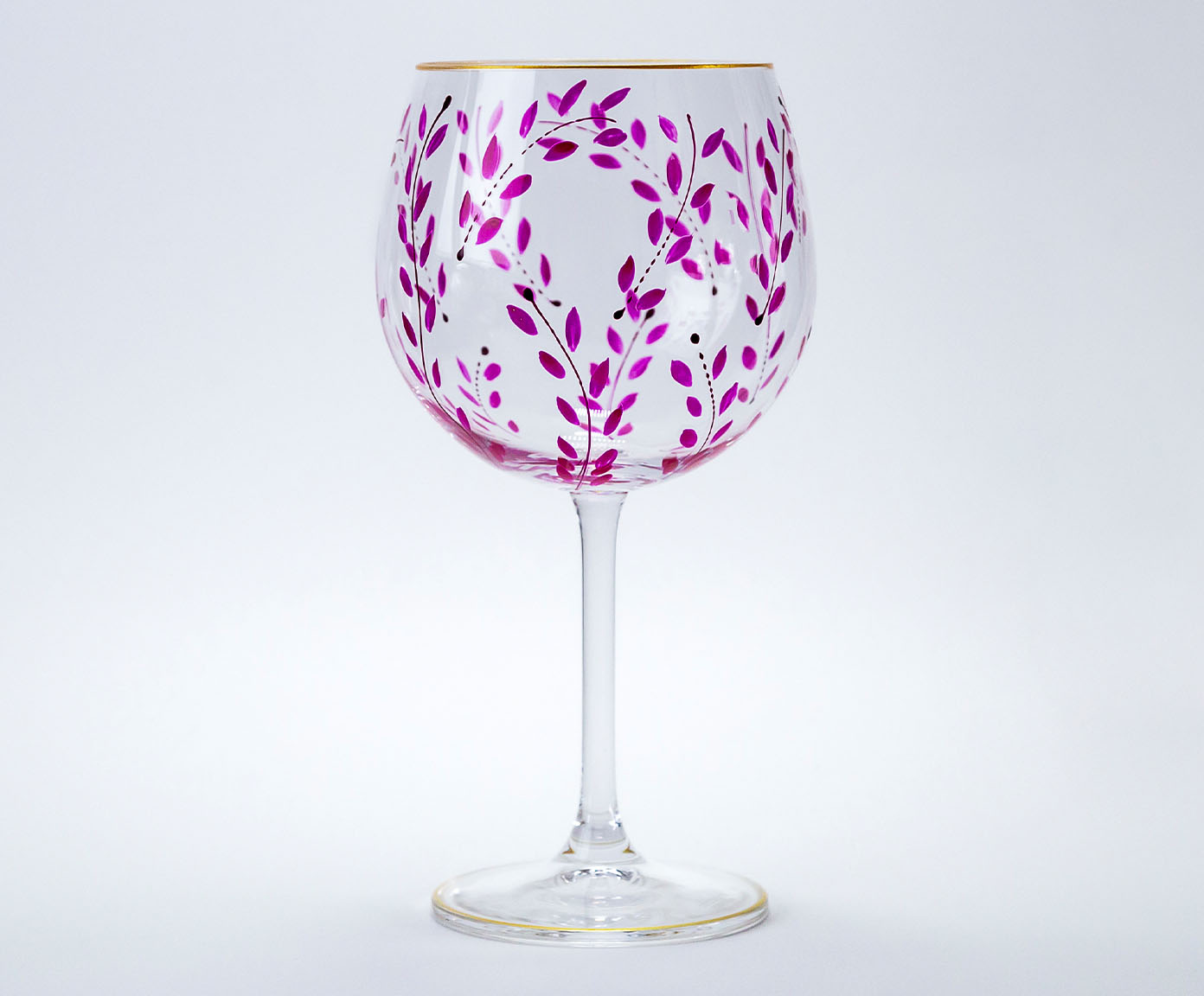 Ta&ccedil;a para Gin em Cristal Magenta image number 2