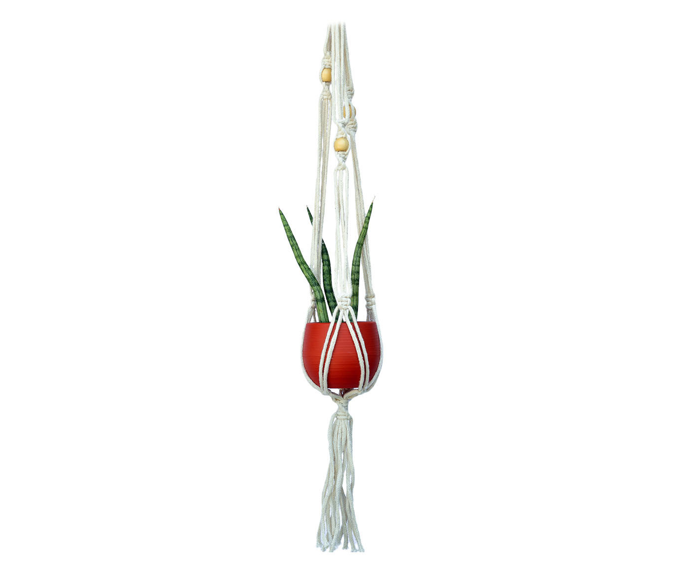 Hanger em Macram&ecirc; Balls - image 0