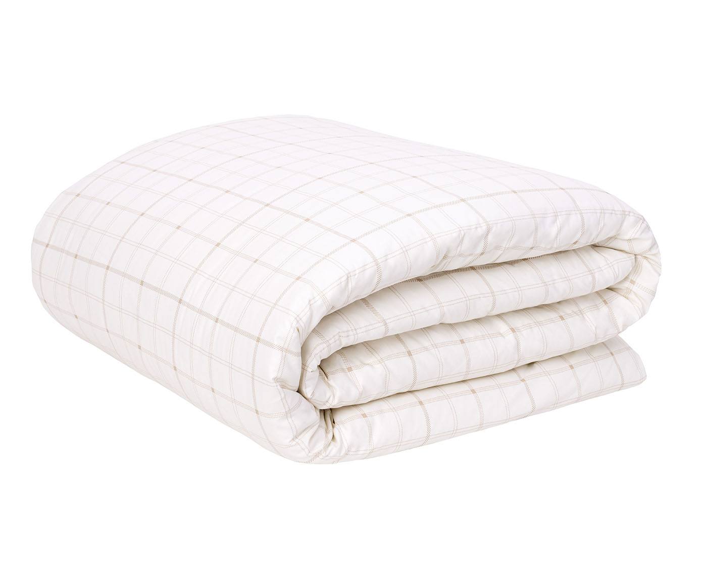 Duvet Xadrez Siena Bege Avel&atilde; 200 Fios - image 1