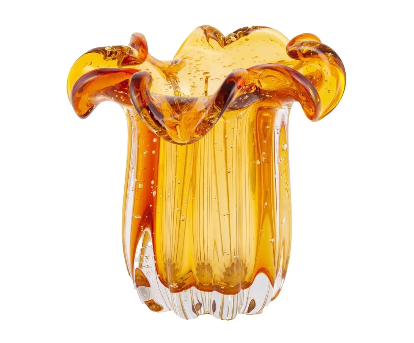 Vaso Tipo Murano Veneza &Acirc;mbar image number 0