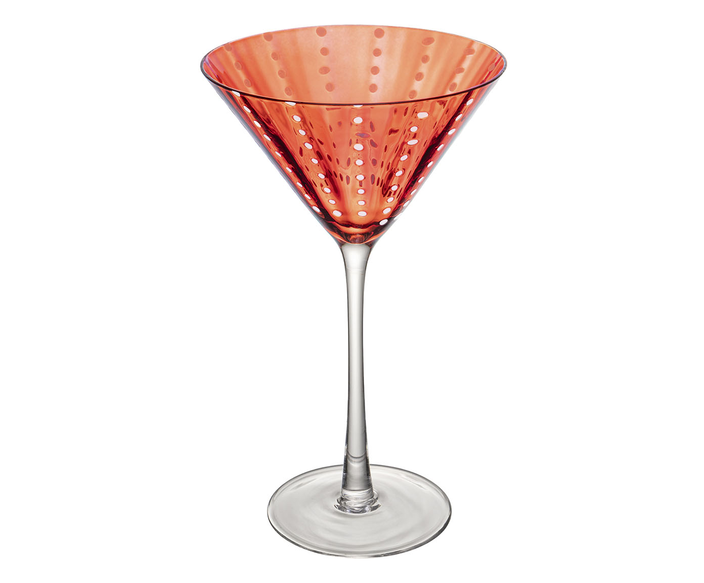Jogo de Ta&ccedil;as para Martini Orqu&iacute;dea Vermelho - image 1