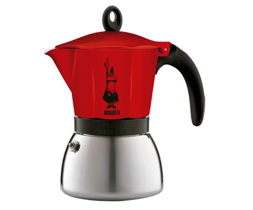 Cafeteira Italiana Moka Induction Vermelha image number 0