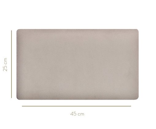 Cabeceira Modular em Veludo Duni Rectangle - Off White image number 4
