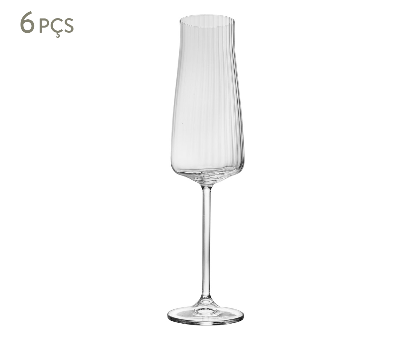 Jogo de Ta&ccedil;as para Champagne de Cristal Ecol&oacute;gico Alex Optic - image 0
