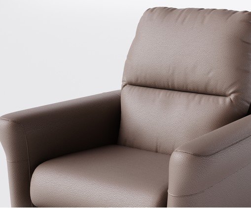 Poltrona Blend com Lift Couro Marrom image number 4