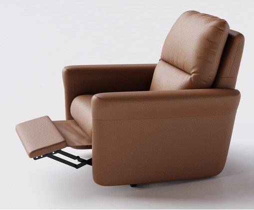 Poltrona Blend sem Lift Couro Brown image number 2