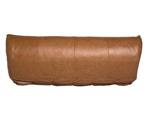 Sof&aacute; Cama Laise em Couro Caramelo image number 11