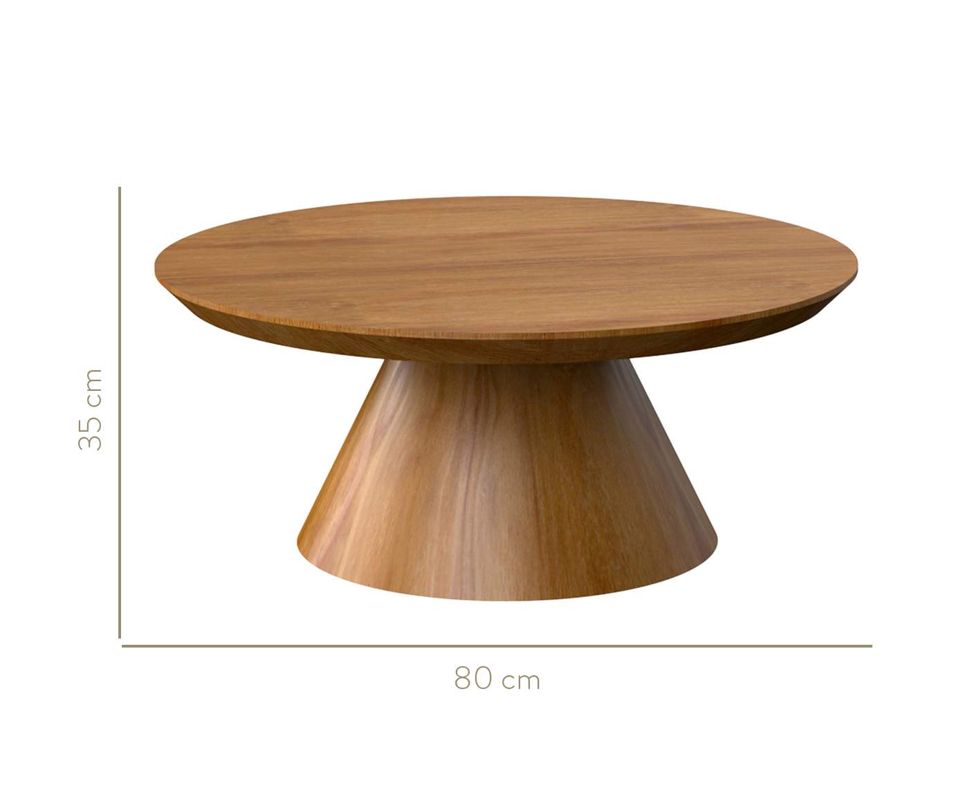 Mesa de Centro Redonda Bianca - Am&ecirc;ndoa image number 2