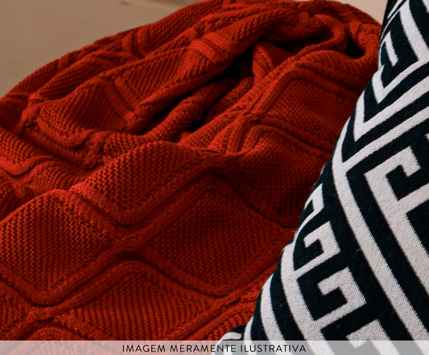 Manta Premium Tricot Coral - image 1