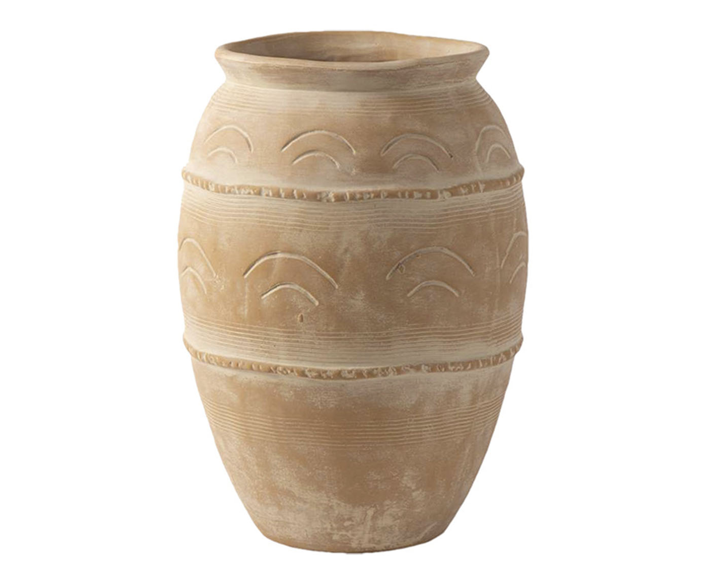Vaso Decorativo Baroque Terracota M&eacute;dio image number 0