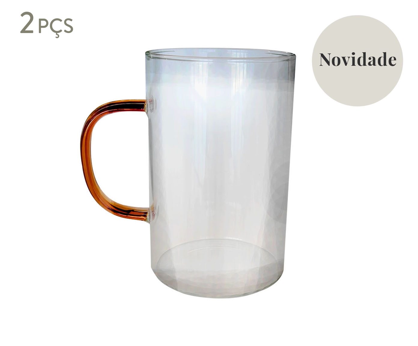 Jogo de Canecas em Vidro de Borossilicato Pelene - image 0