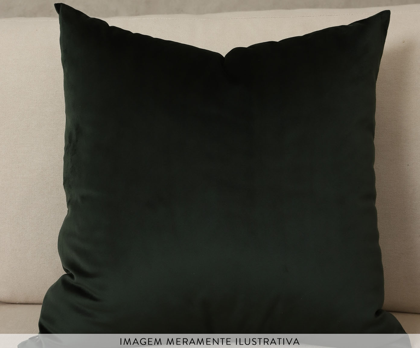 Almofada em Veludo Oveenia - Verde Musgo - image 1
