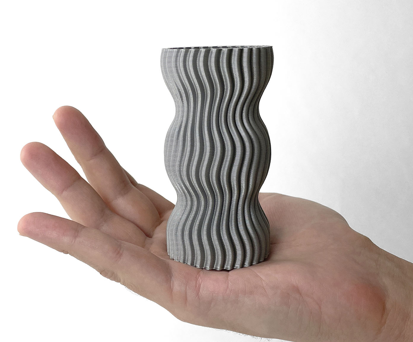 Mini Vaso Onda 3 Cinza image number 4