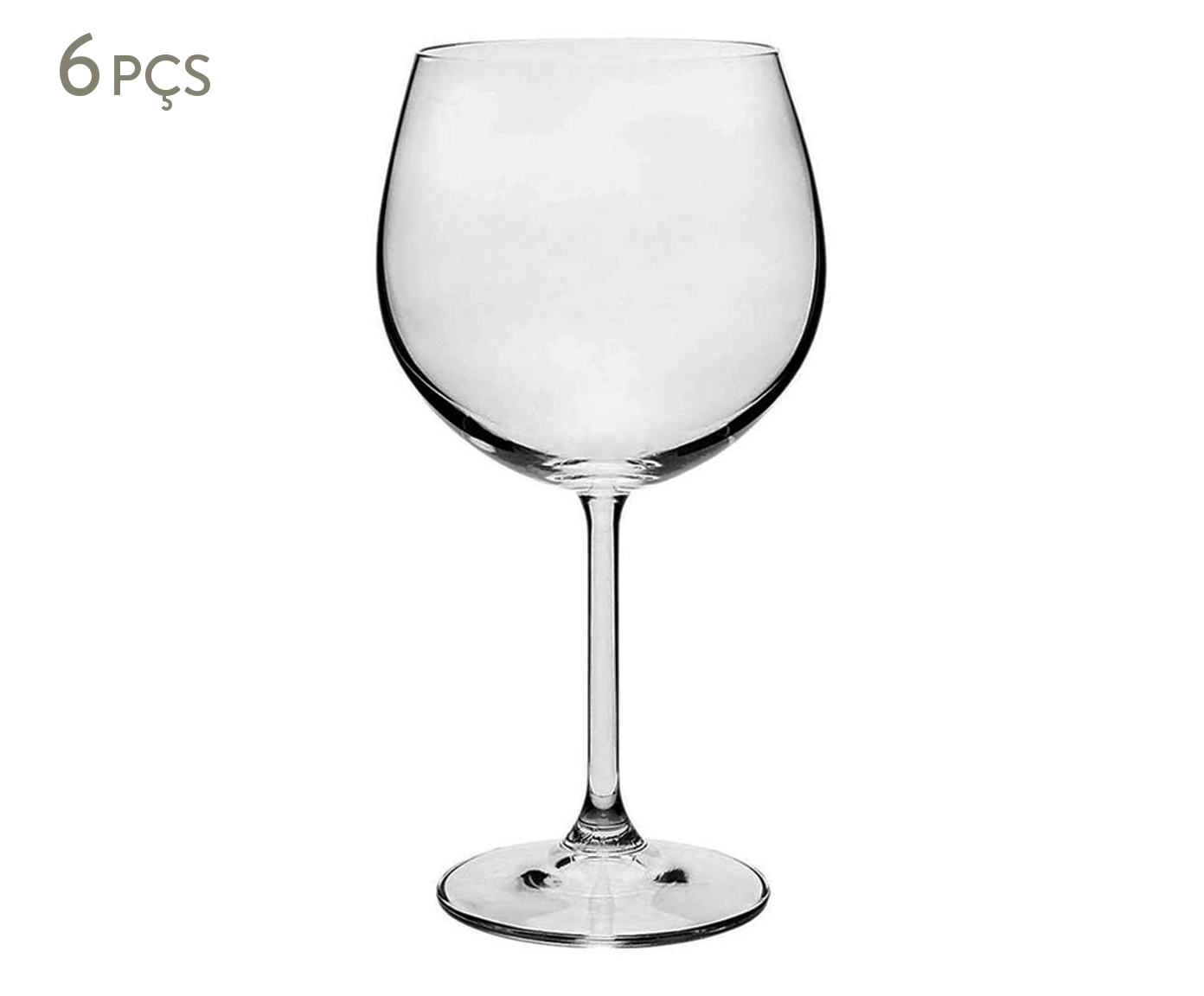 Jogo de Ta&ccedil;as para Vinho Burgundy em Cristal Eva image number 0
