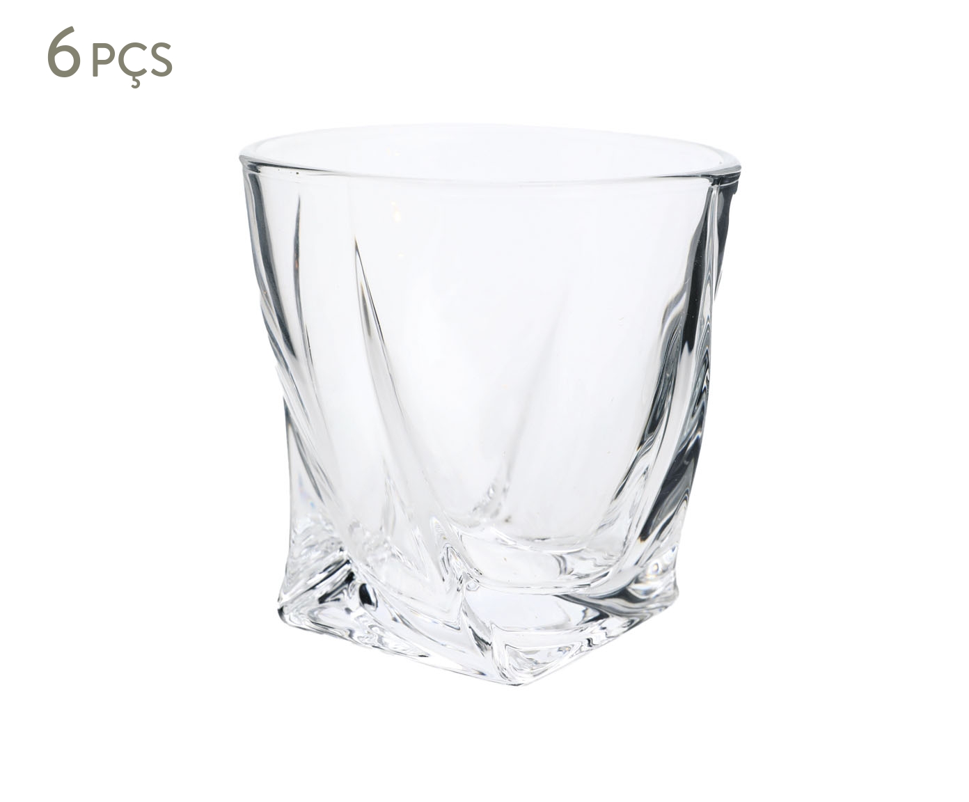 Jogo de Copos de Vidro Whisky Incolor - 284ml image number 0