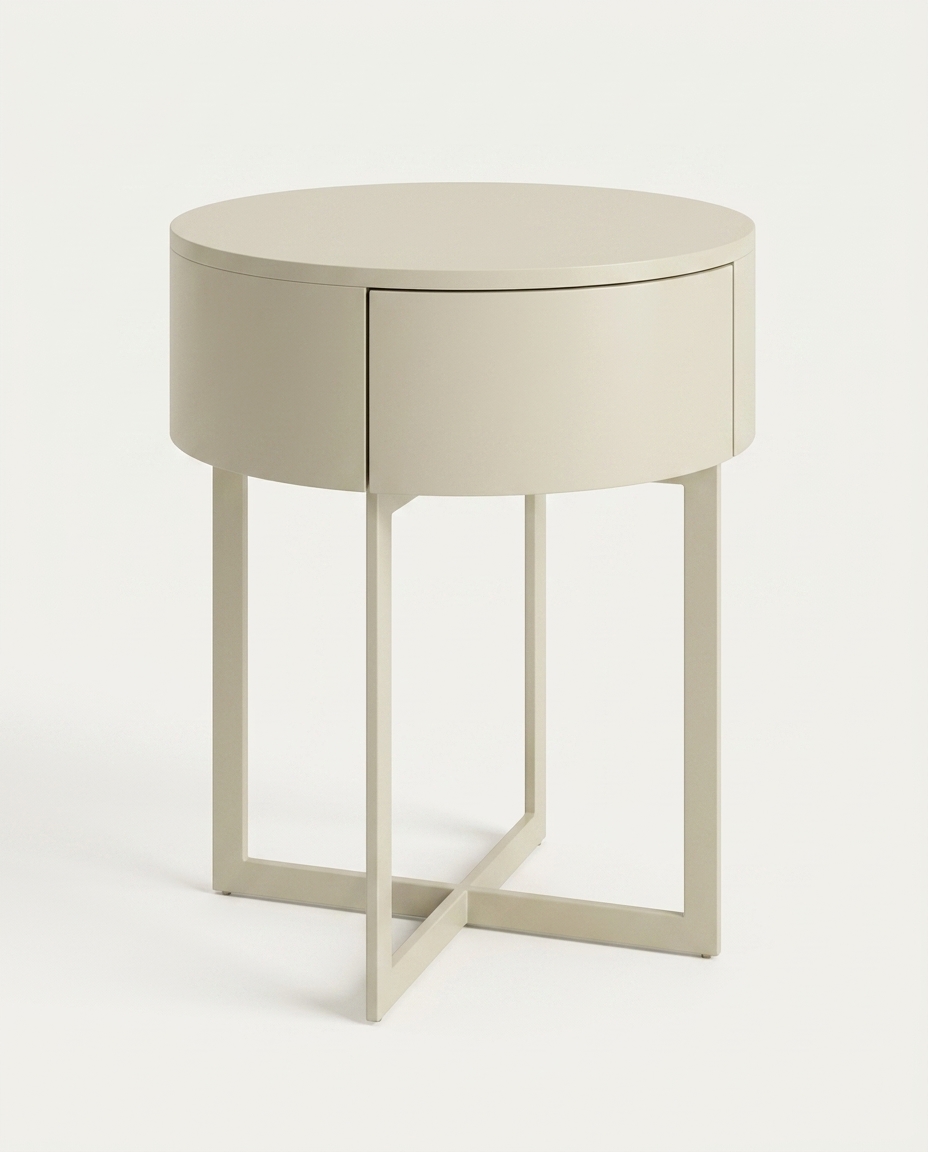 Mesa de Cabeceira Redonda Pecci Frap&ecirc; - image 1