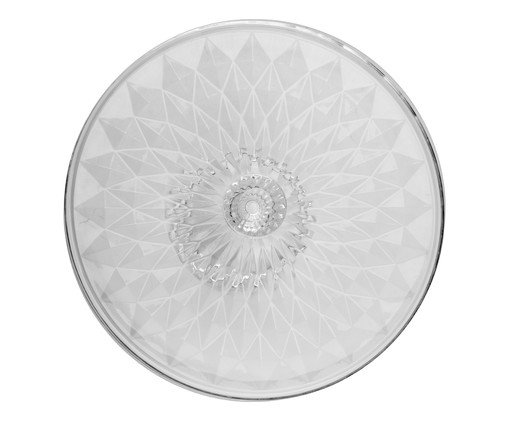 Prato para Bolo em Cristal Diamond Transparente image number 3