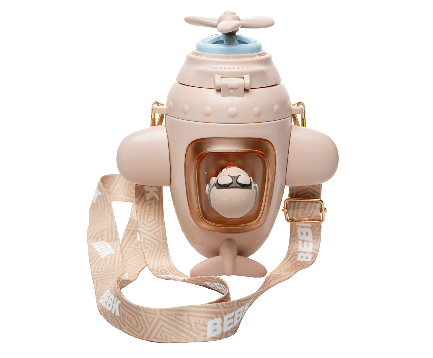 Garrafa Squeeze Infantil Avi&atilde;o Rosa image number 3