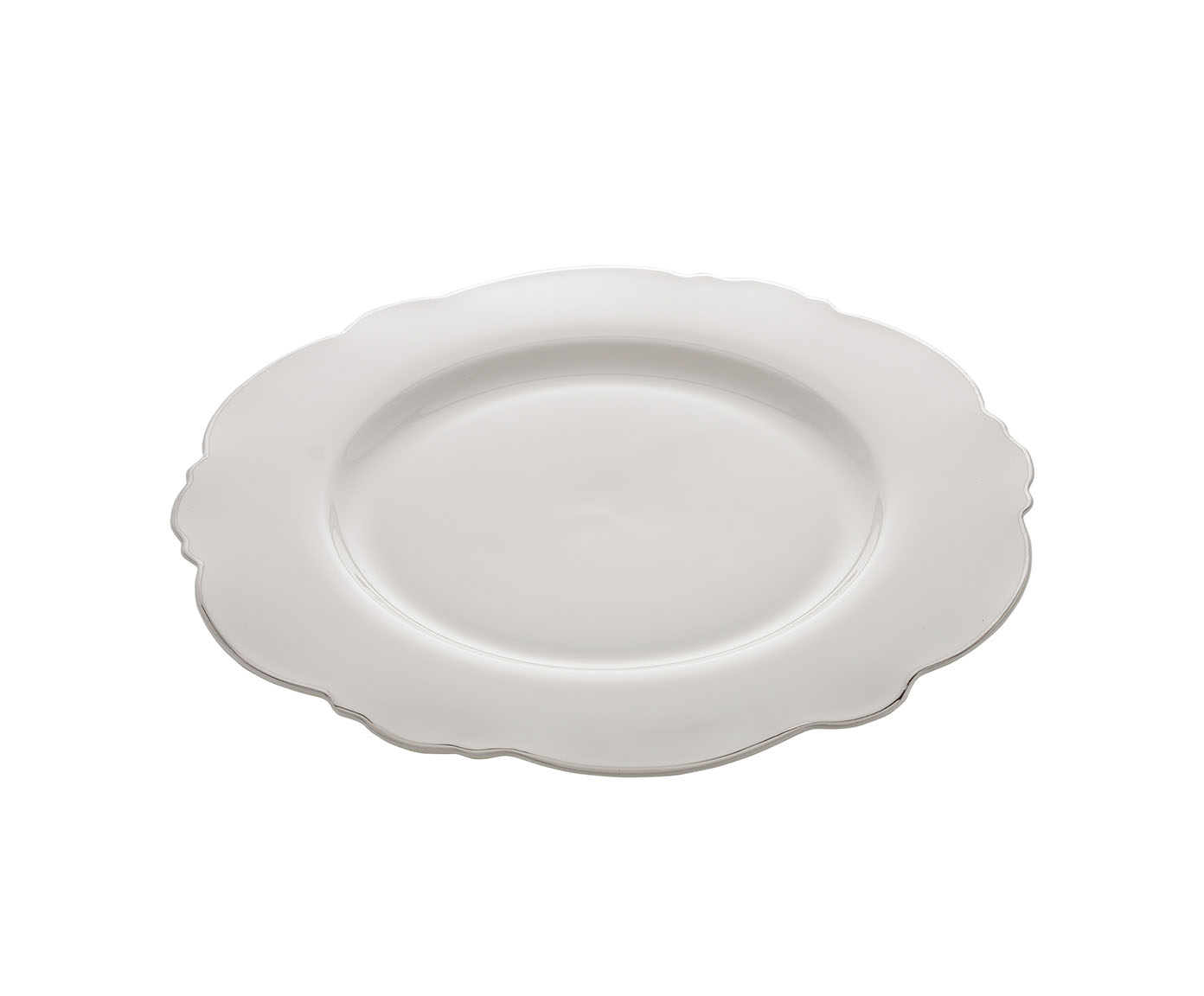 Jogo de Pratos para Sobremesa com Fio Prateado Maldivas - image 1
