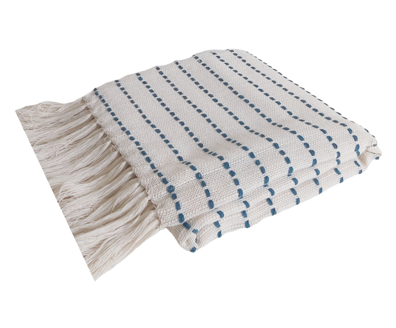 Manta Marselle - Off White e Azul - image 0