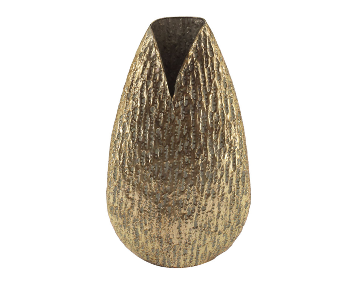 Vaso em Metal Pines II Dourado image number 0