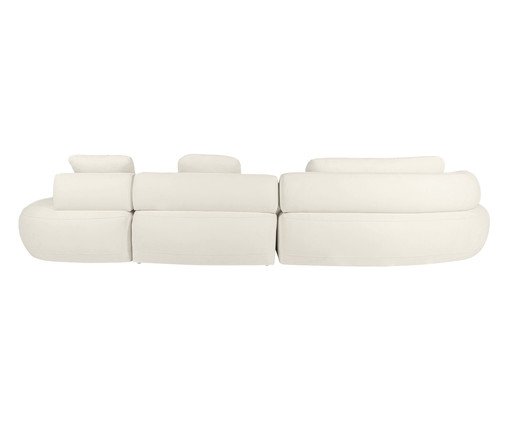 Sof&aacute; Laguna by Elle - Chaise Boucl&ecirc; Off-White VIII image number 4