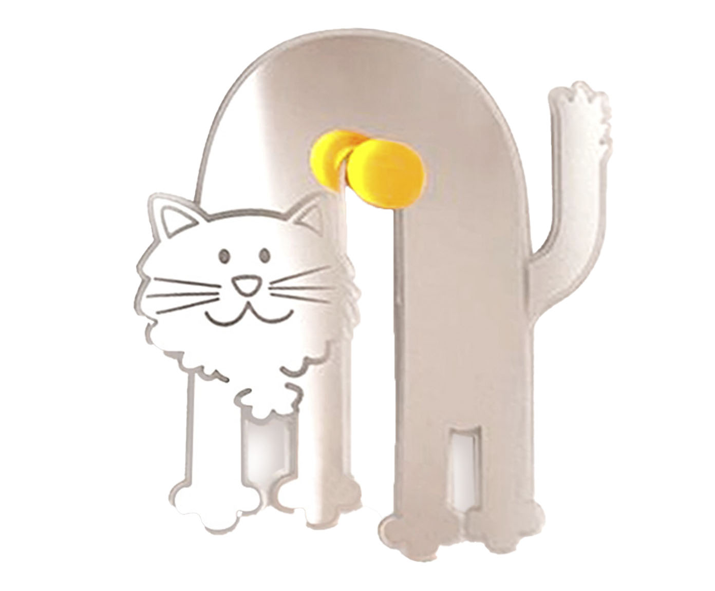 Espelho Decorativo de Gato Amarelo - image 0