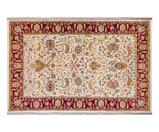 Tapete Turco Babil Sarigazi Creme e Vermelho image number 0
