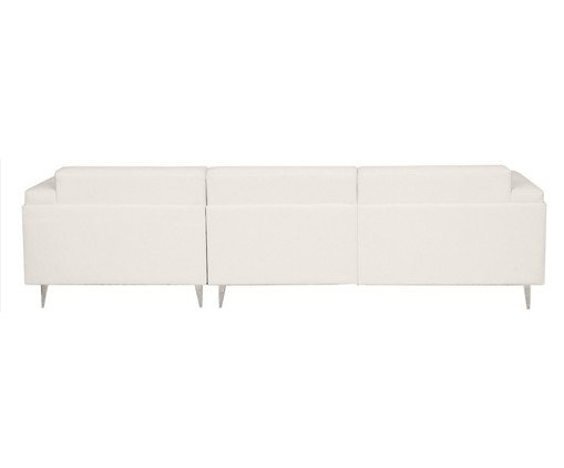 Sof&aacute; Modular com Chaise Ant&ocirc;nio Ch&aacute; Branco image number 3