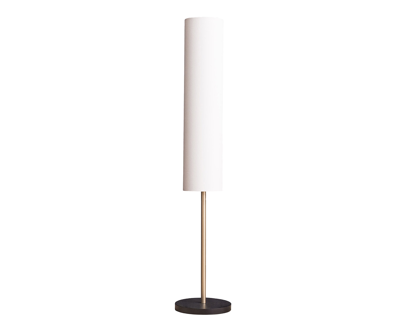 Lumin&aacute;ria Piso Axis Preto Com Dourado C&uacute;pula Boucle Natural - image 0