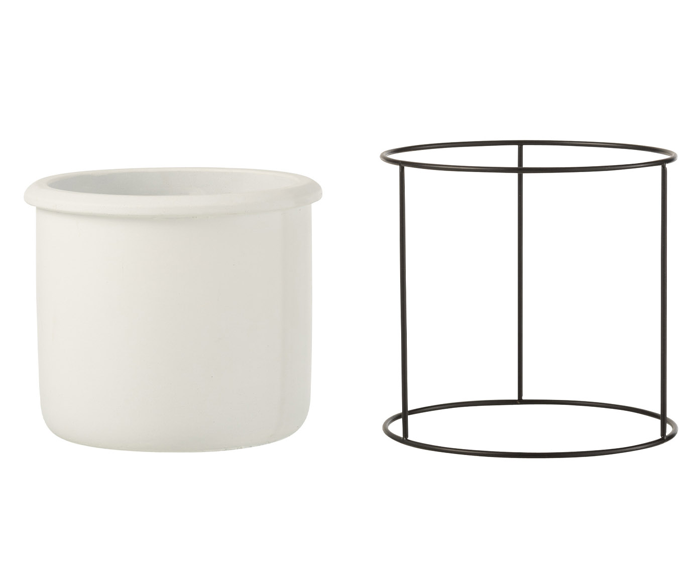 Cachepot Suspenso Branco image number 1