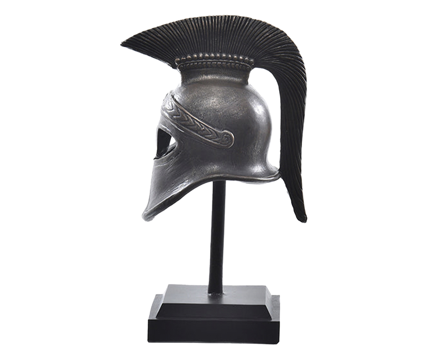 Escultura Elmo Gladiador Marrom image number 2