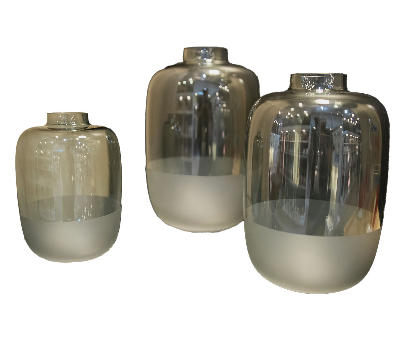 Vaso Frosted Cinza I image number 2
