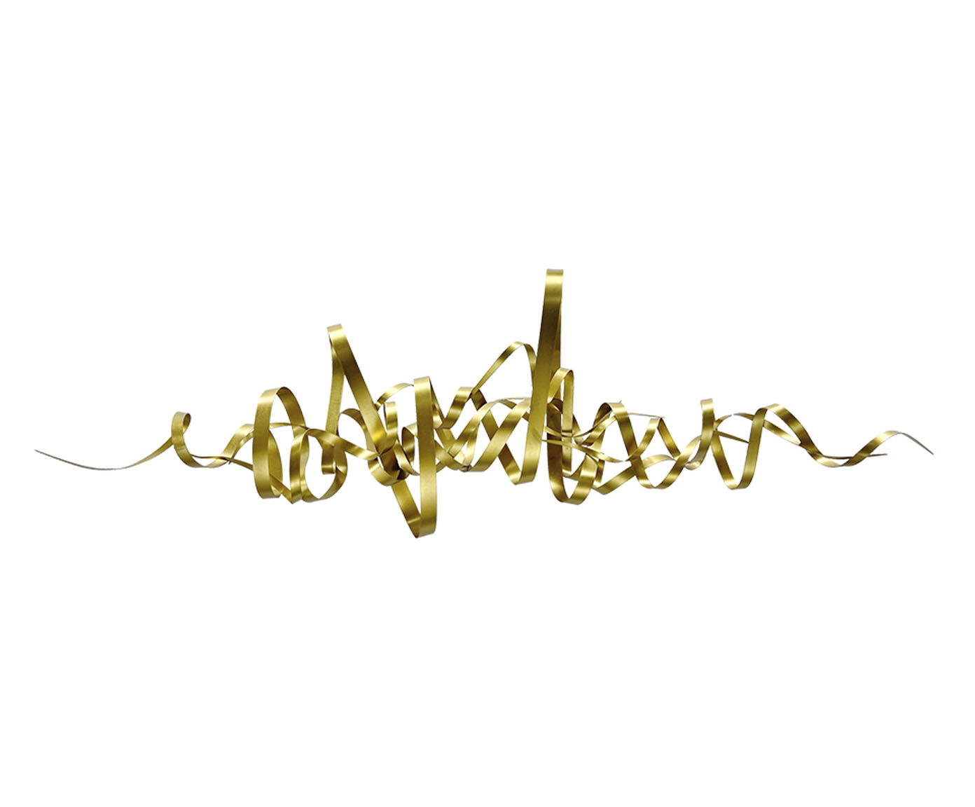 Adorno para Parede em A&ccedil;o Abstrata II Dourado image number 0