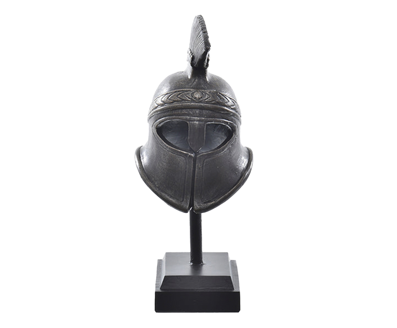 Escultura Elmo Gladiador Marrom image number 3