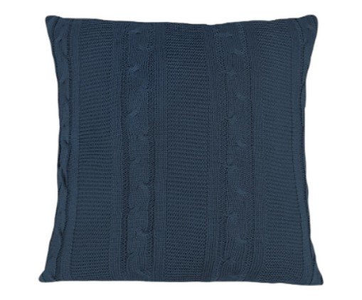 Capa para Almofada Tric&ocirc; Tresse Azul Profundo - image 0