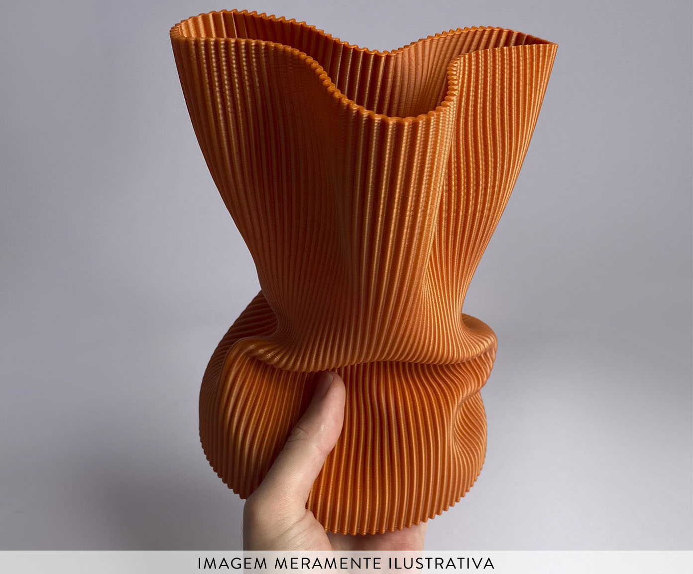 Vaso Amassadinho M&eacute;dio Terracota image number 1