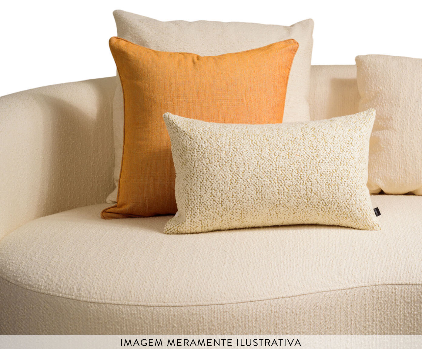 Almofada Boucle Retangular - Off White image number 2