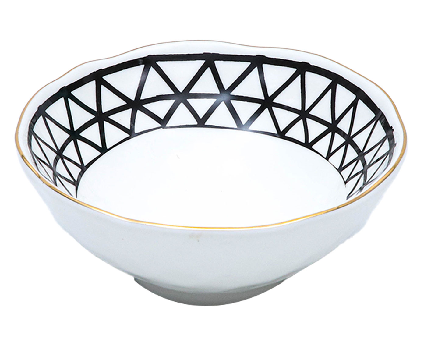 Bowl em Porcelana Sam - Branco e Preto image number 0