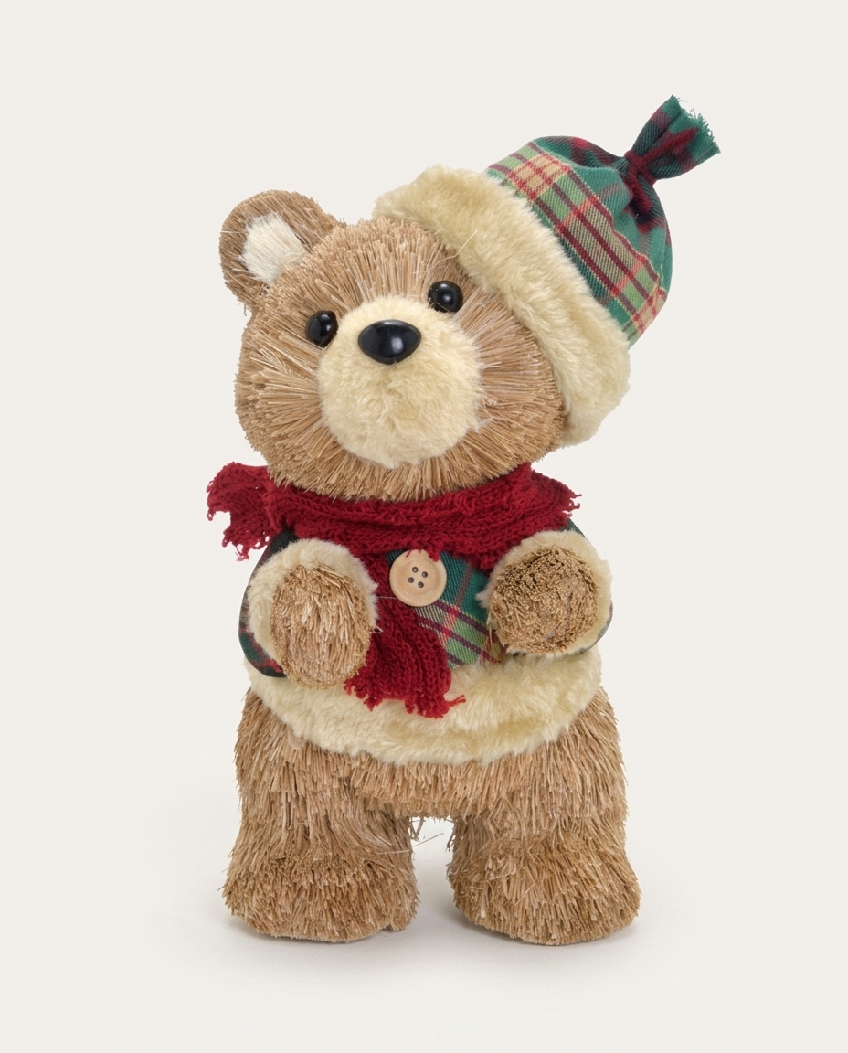 Urso Natalino Decorativo Marrom - image 0