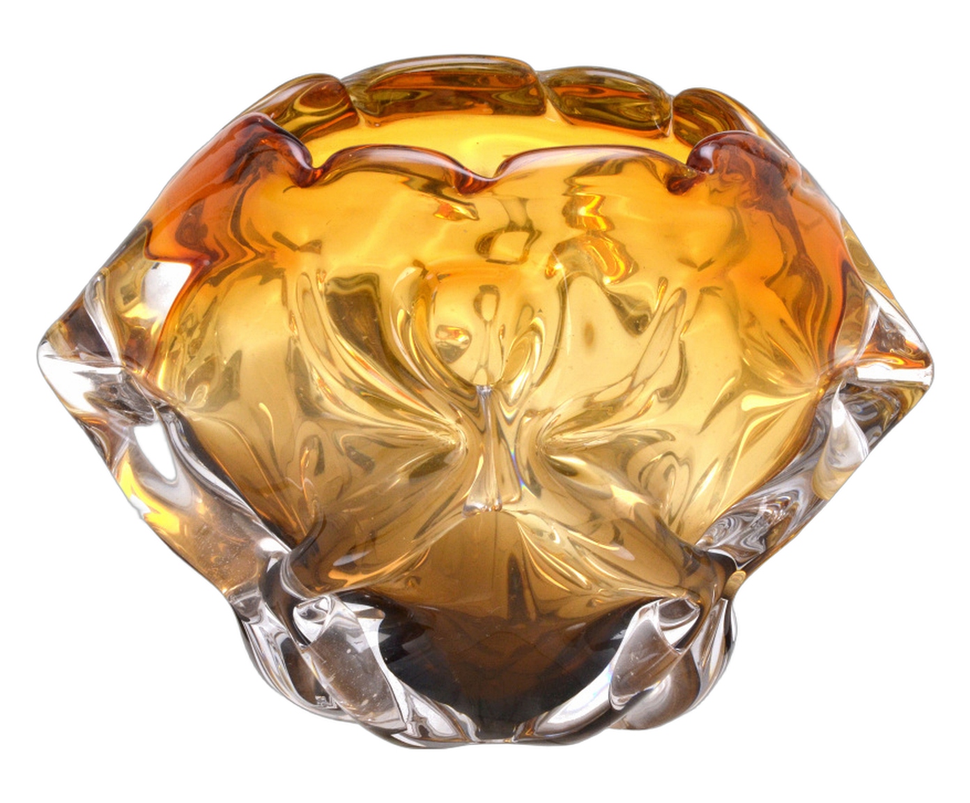 Vaso Decorativo Olynx &Acirc;mbar e Marrom - image 0