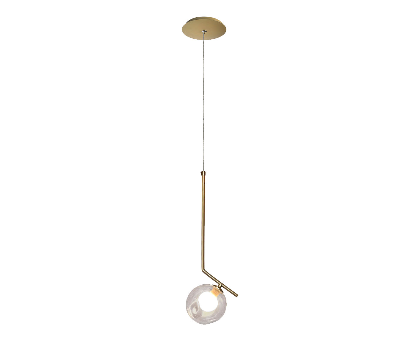 Pendente Delta Dourado  - Bivolt image number 0